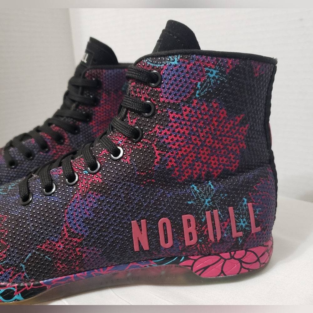 NoBull Succulent Floral High Top Trainer Sneaker Shoe (Unisex)W9 M7.5 - Picture 15 of 15